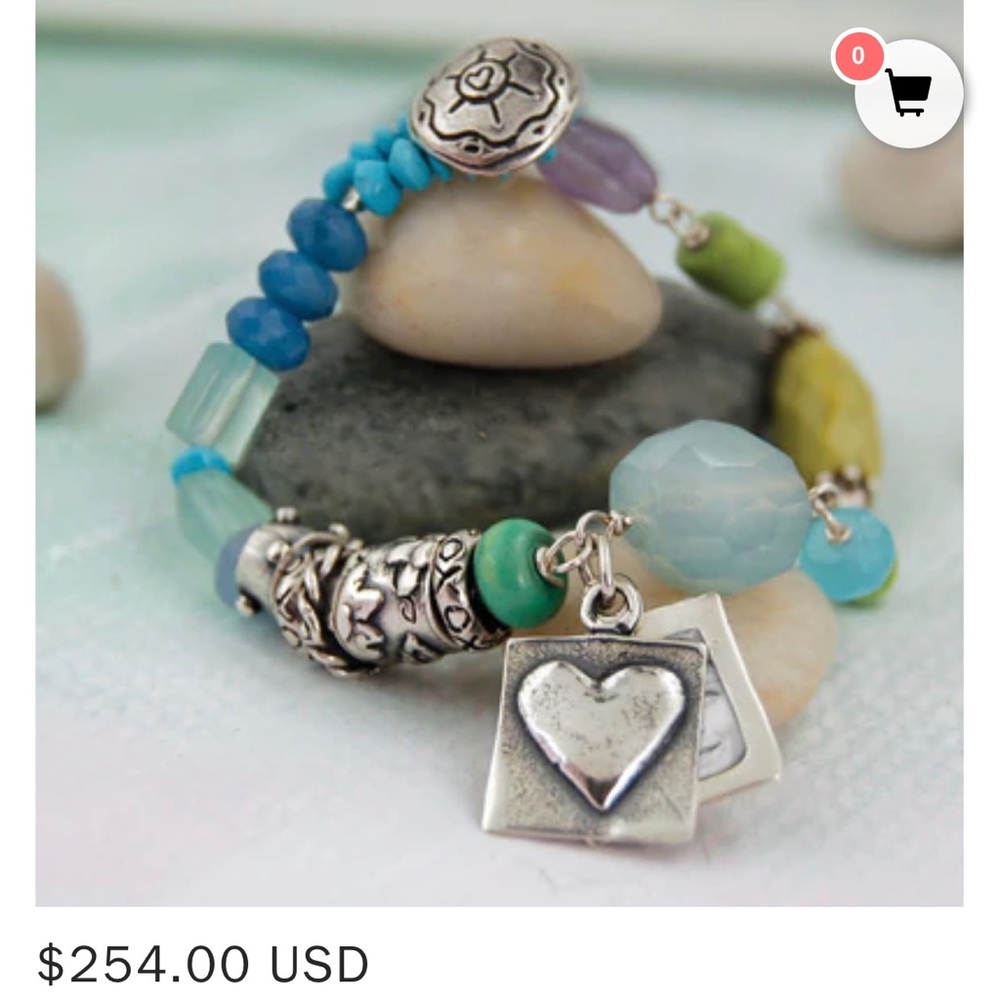 Bella branch “sleeping beauty” photo bracelet.